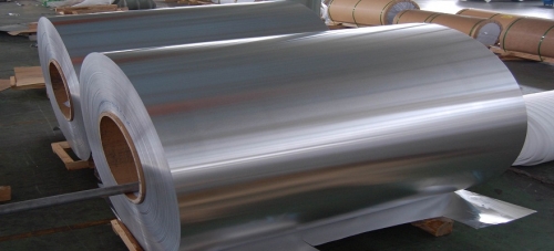 Aluminum sheets in a roll